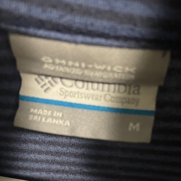 Blue stripped half zip lightweight jacket size medium - Picture 3 of 3